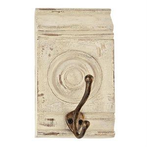 White Distressed Molding Hook